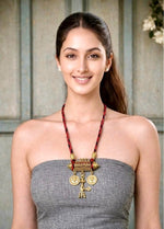 Dhokra Nomadic Tribal Boho Necklace — Handcrafted Brass Pendant Tribal Jewellery India