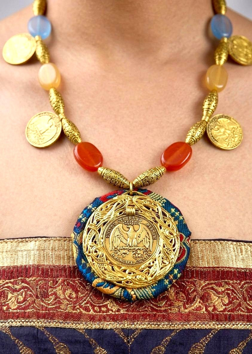 Imperial Nomad Coin Statement Necklace