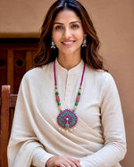 Sharmeen Kemp Peacock Pendant Necklace Set