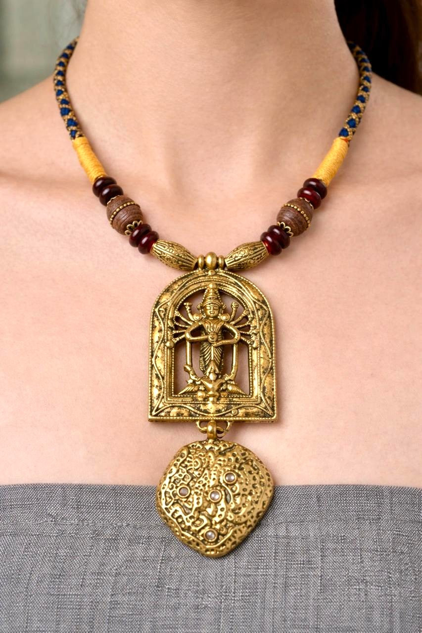 Dhokra Durga Heritage Tribal necklace