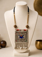 Kabul Talisman Enamelled Pendant Necklace