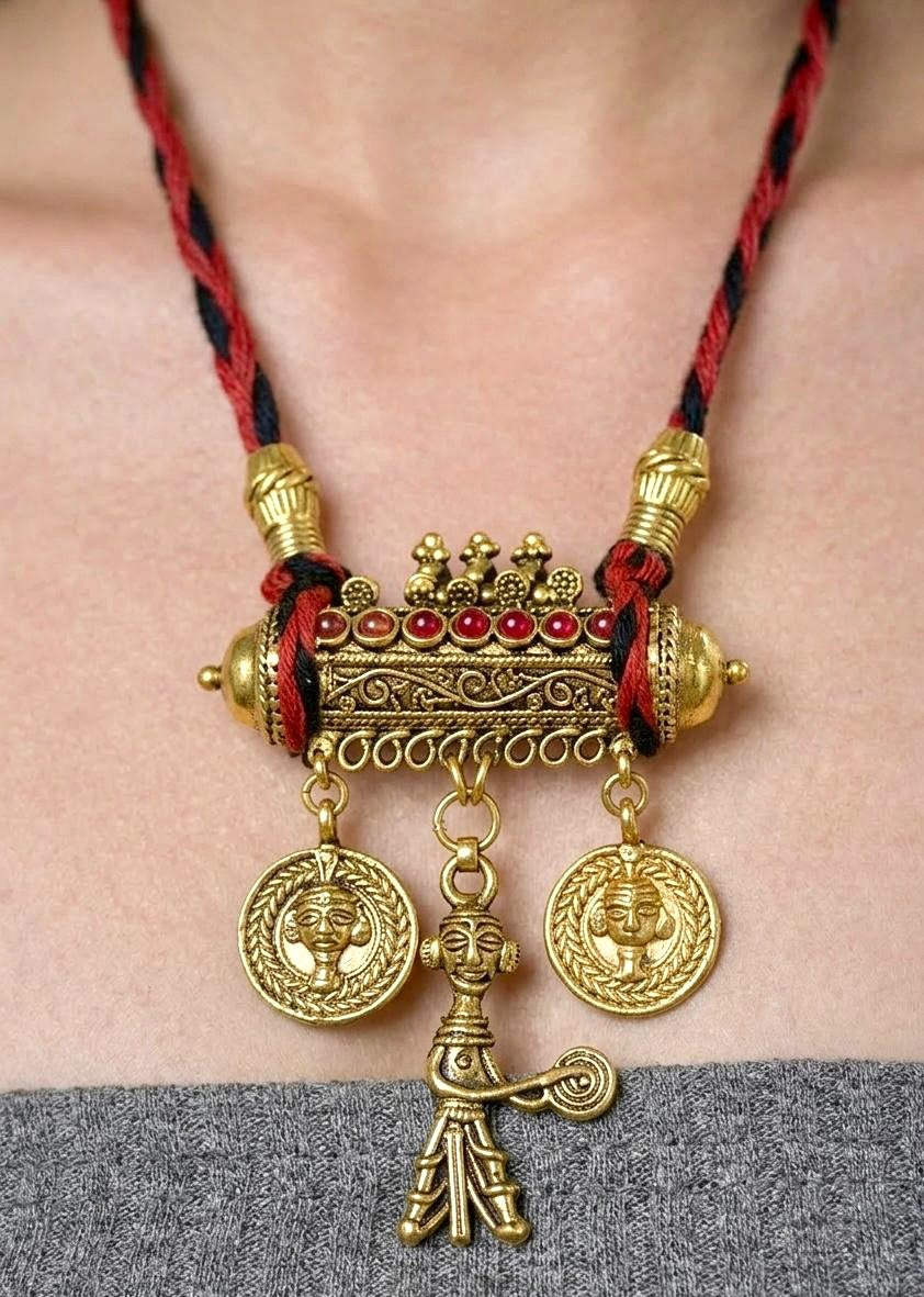 Dhokra Nomadic Tribal Boho Necklace