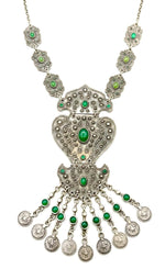 Sultan S Emerald Ottoman Statement Necklace