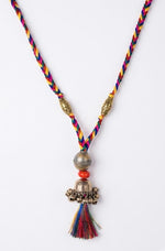 Ayat Multicolour Thread Tassel Pendant Necklace