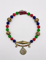 Shabana Multicolour Bead & Coin Drop Necklace