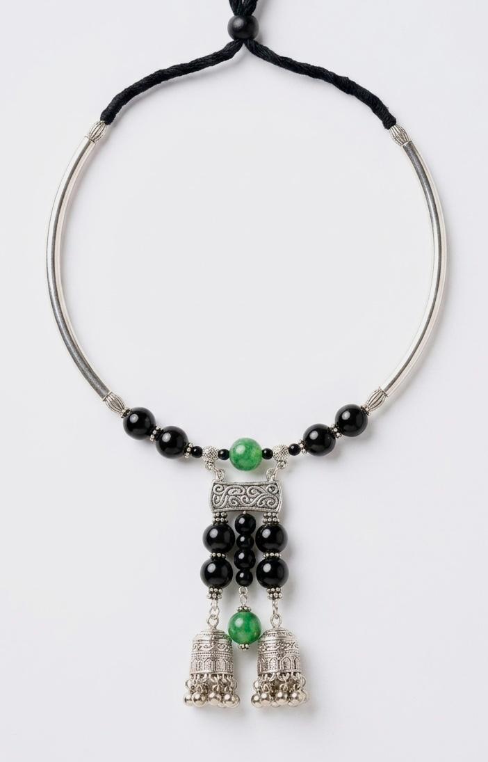 Jaali Jhumka Drop Choker Necklace