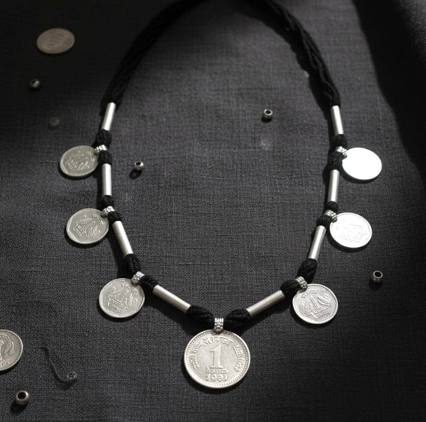 Mudraka Vintage Coin Tribal Necklace
