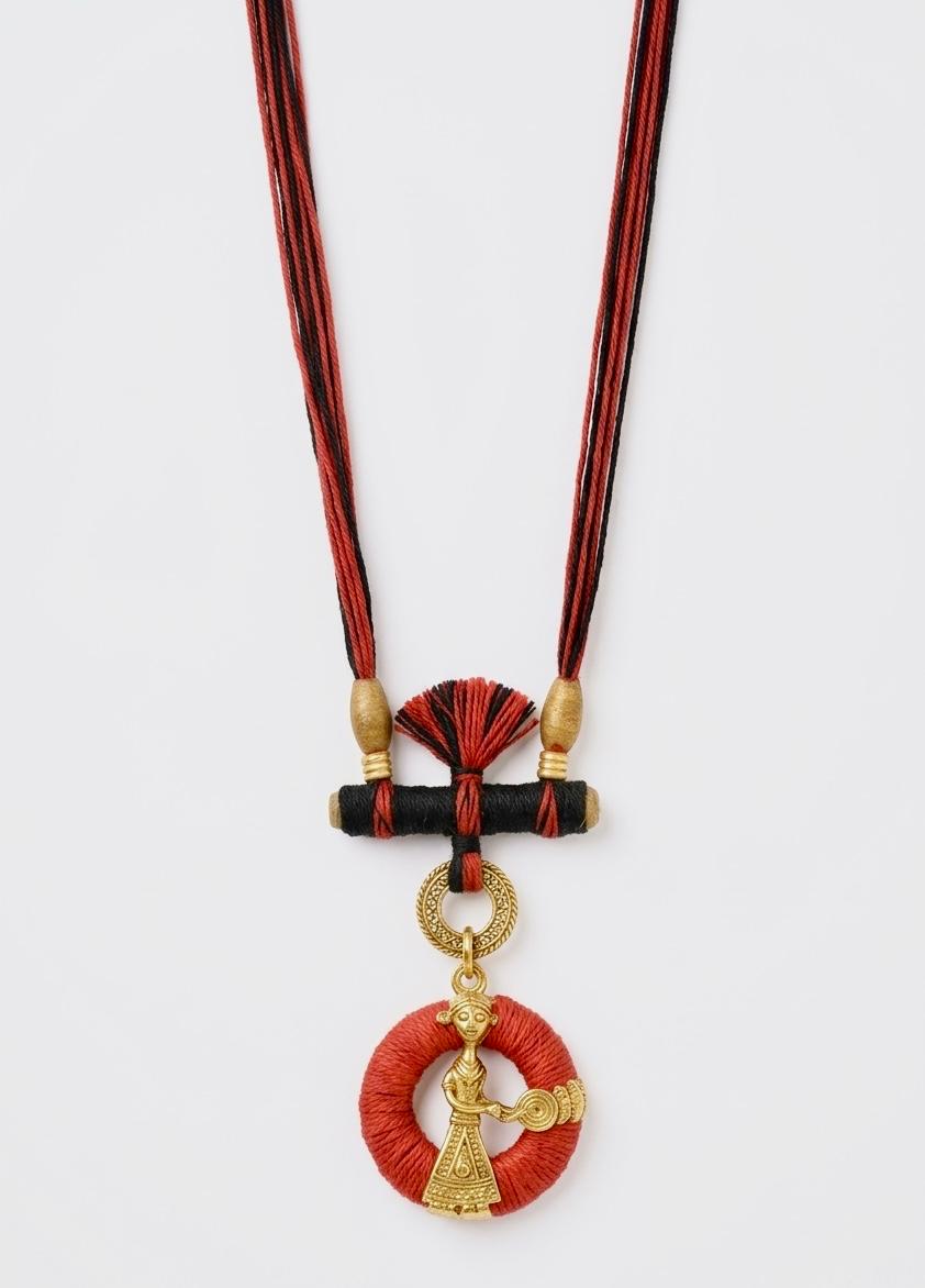 Dhokra Nomad Threadwork Tribal Necklace