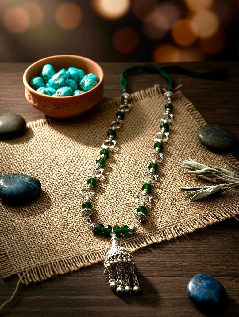 Forest Echo Silver Necklace