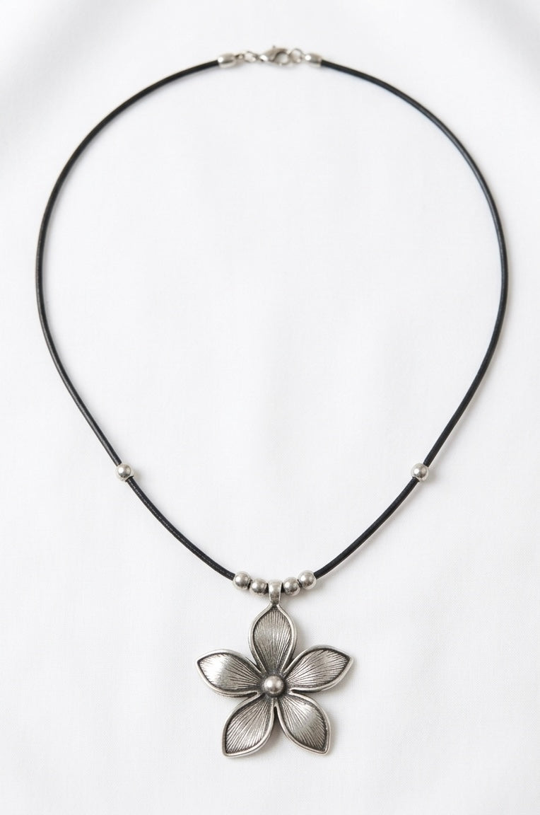 Wild Bloom Flower Pendant Necklace