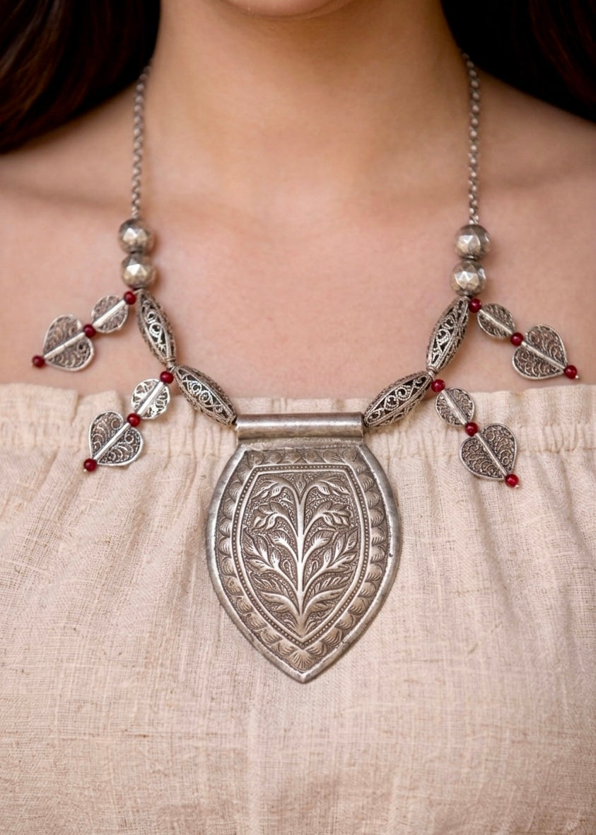 Tree of Life Shield Pendant Necklace