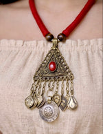 Desert Warrior Triangle Pendant Necklace