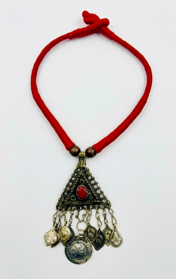 Desert Warrior Triangle Pendant Necklace