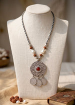 Sacred Mandala Coin Pendant Necklace
