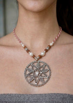 Star Compass Mandala Pendant Necklace
