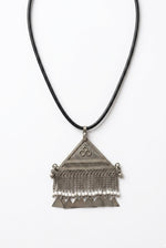Crescent Rain Triangle Pendant Necklace