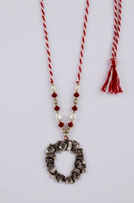 Love Wreath Oxidised Pendant Necklace