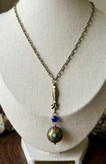 Golden Fish Globe Pendant Necklace