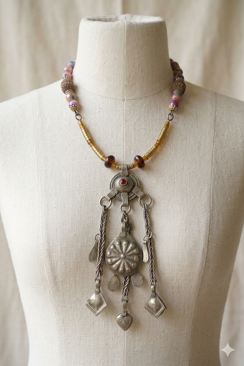 Festival Queen Mandala Statement Necklace