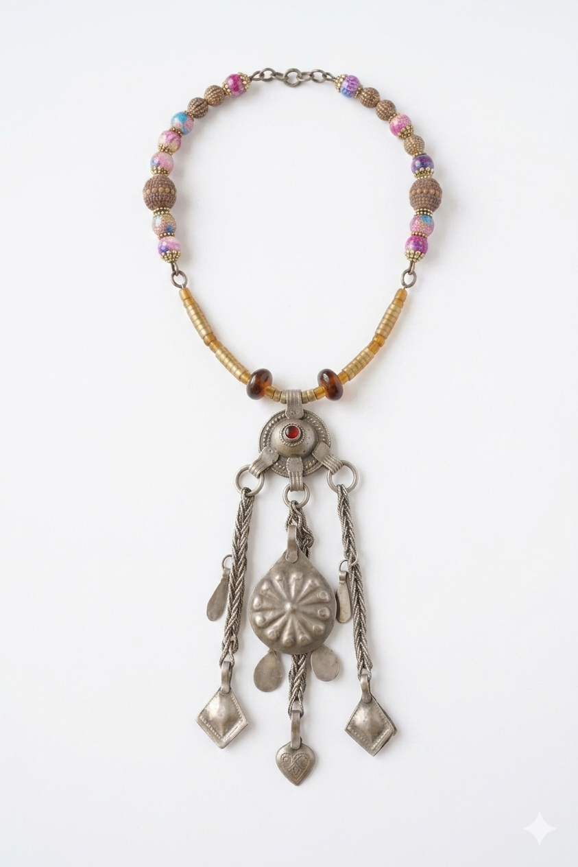 Festival Queen Mandala Statement Necklace