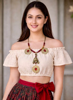 Lucky Elephant Coin Statement Necklace