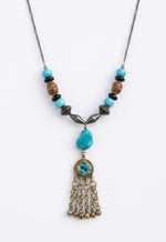 Turquoise Nomad Amulet Pendant Necklace
