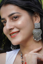 Mayura Bird Jhumka Drop Earrings