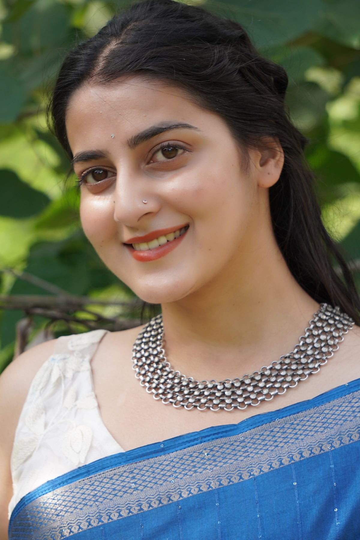 Jaali Weave Broad Collar Necklace