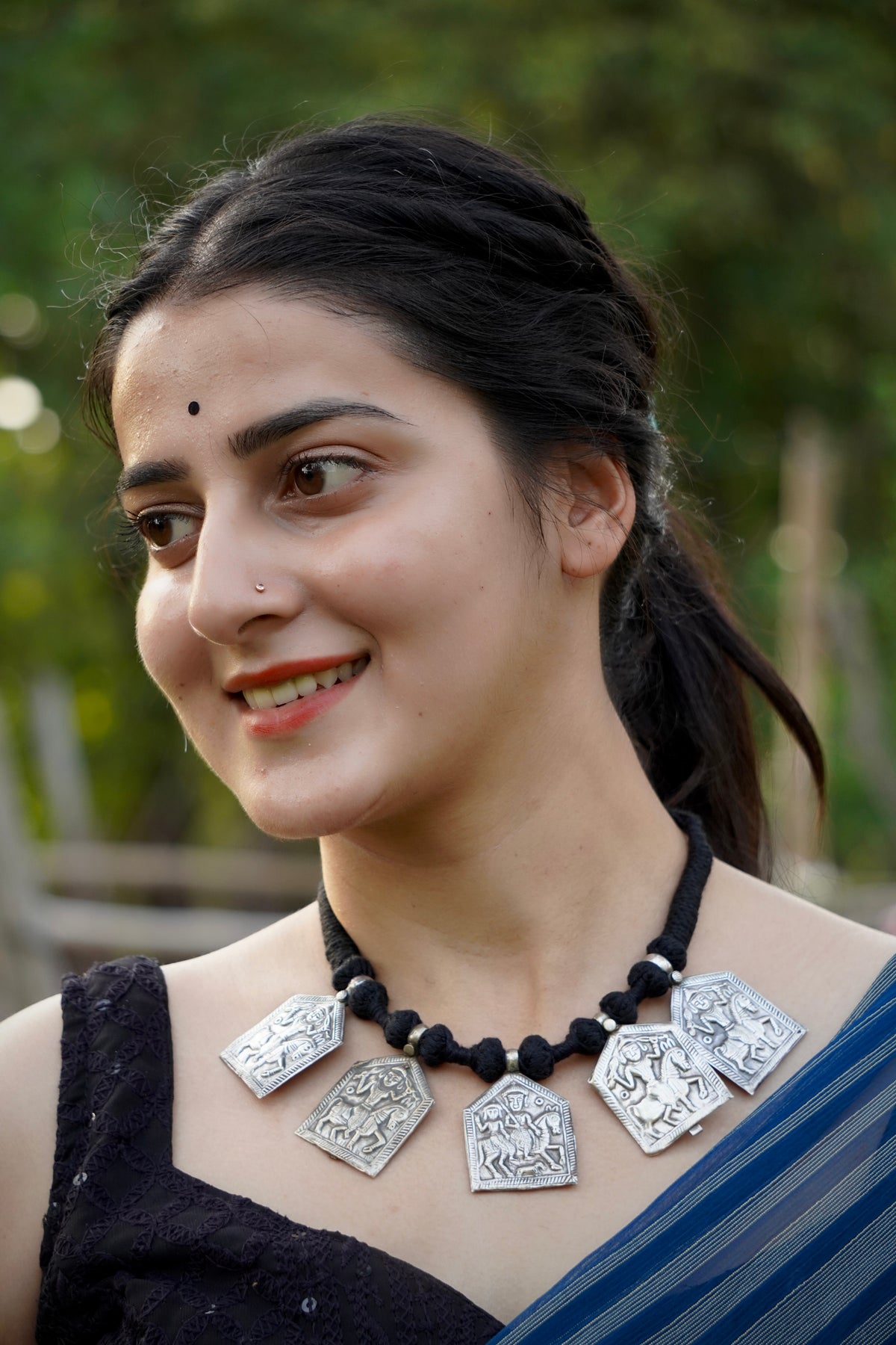 Veer Gatha Warrior Plaque Necklace