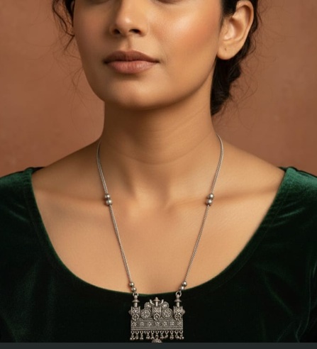 Rustic Charm Oxidised Necklace