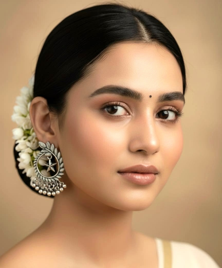 Royal Filigree Oxidised Earrings