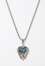 Vajra Dorje Turquoise Silver Ball Chain Necklace