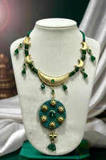 Green Moon Handcrafted Necklace