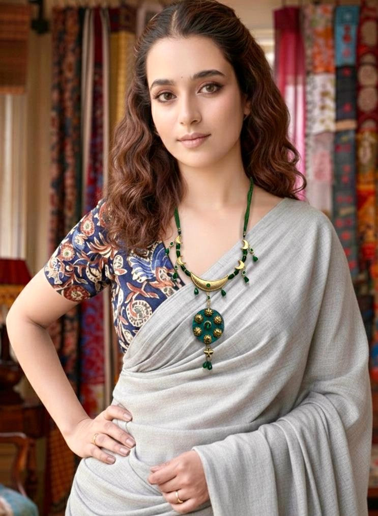 Green Moon Handcrafted Necklace