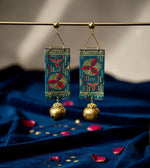 Indigo Muse Textile Earrings