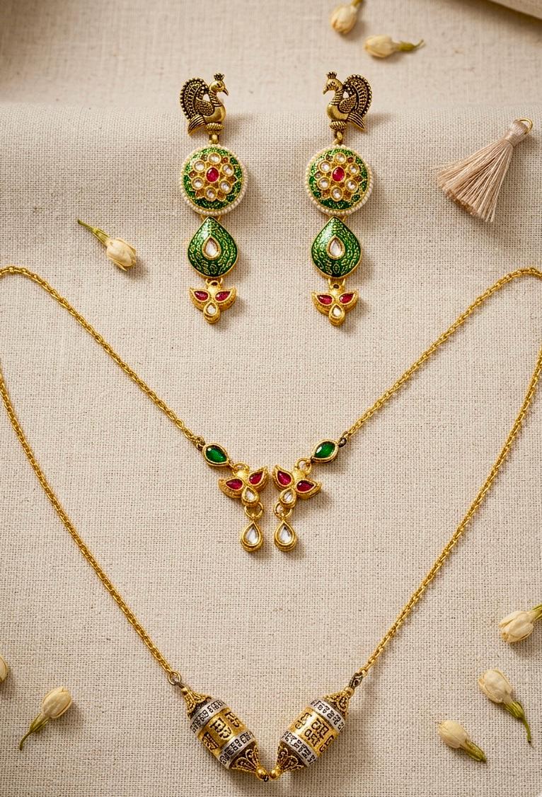 Dejhoor Athoor Earrings Detachable Chain