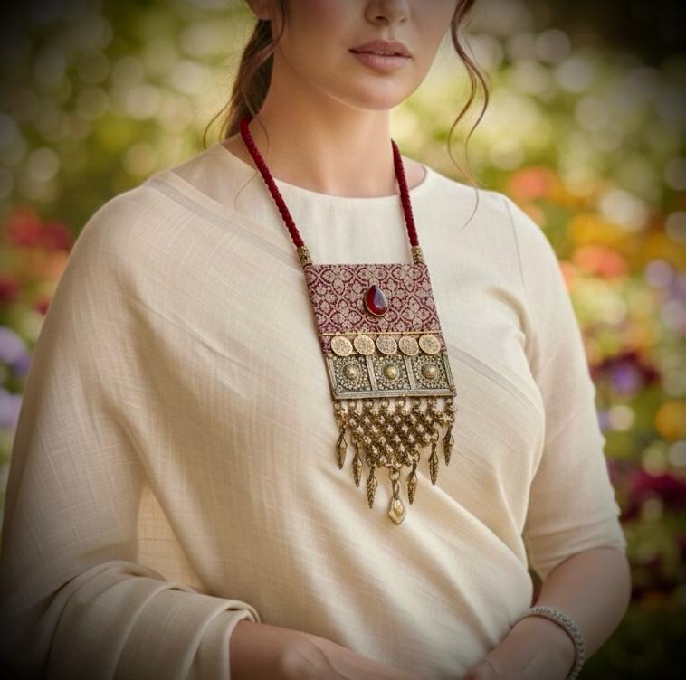 Authentic Afghan Tribal Statement Necklace