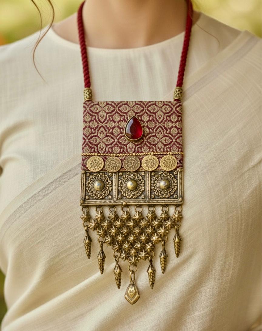 Authentic Afghan Tribal Statement Necklace