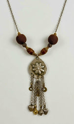 Afghan Tribal Kuchi Statement Necklace With Tassel Charms