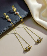 Kashmiri Dejhoor Contemporary Chain Earrings