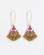 Marigold Bloom Ghungroo Drop Earrings