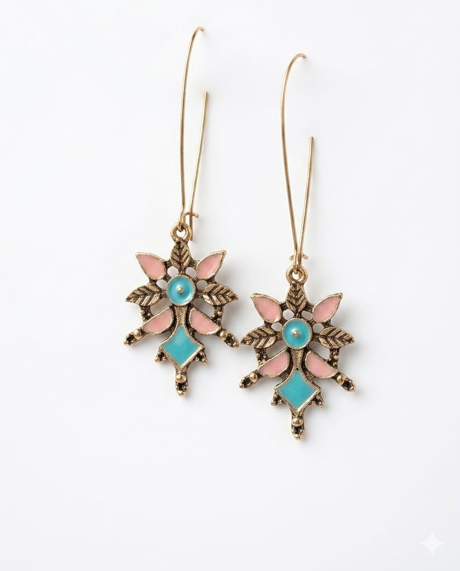 Spring Blossom Ottoman Drop Earrings