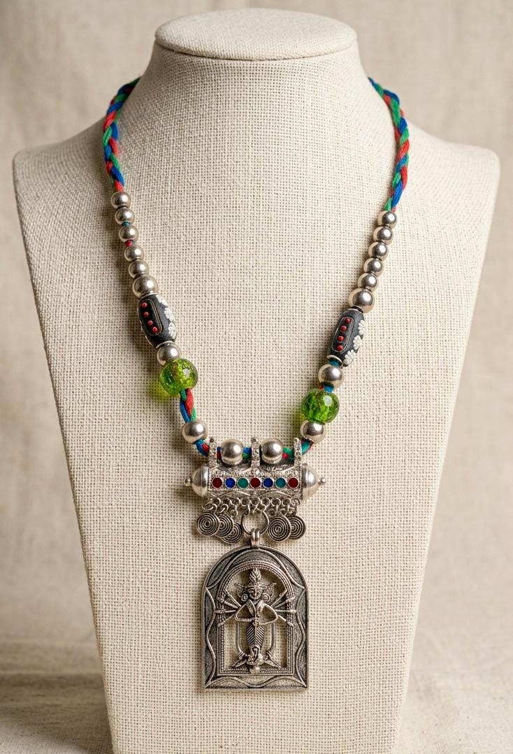 Vishnu Arch Deity Multicolour Bead Necklace