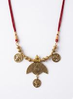 Tribal Arch Spiral Goddess Coin Necklace