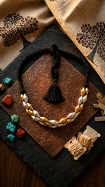 Dholki Dual-Tone Bead Choker