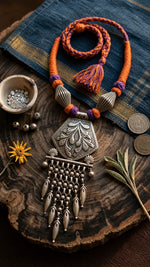 Raqs Banjara Feather Pendant Necklace