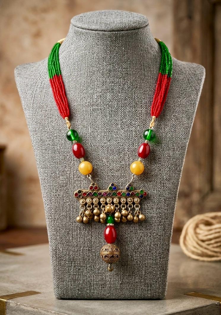 Multani Bazaar Beaded Tribal Necklace