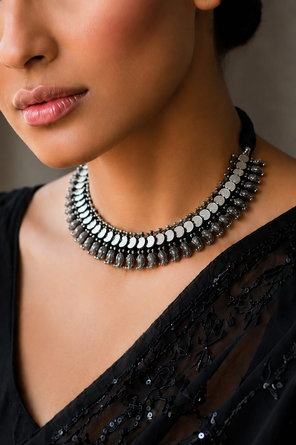 Lakshmi Kasu Coin Collar Choker