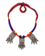 Triveni Triple Amulet Thread Necklace