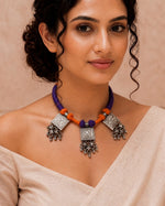 Triveni Triple Amulet Thread Necklace